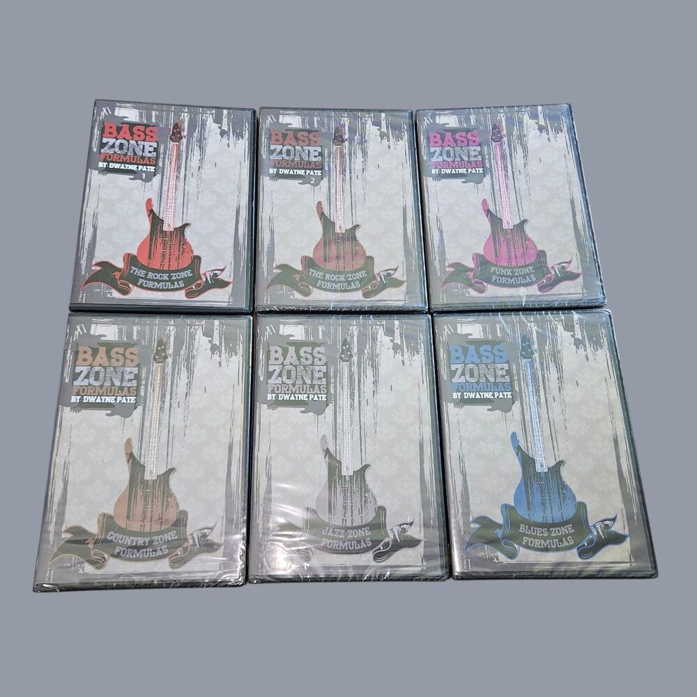 Bass Zone Formulas 6-DVD Set by Dewayne Pate Bass Guitar Instruction Rock Funk